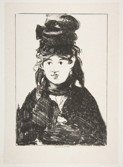Berthe Morisot In Black, 1872-74. de Édouard Manet