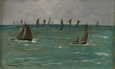 Barcos em Berck-sur-Mer, 1873. de Édouard Manet