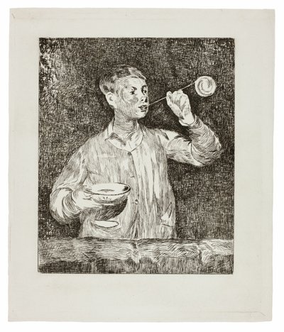 Menino soprando bolhas de sabão de Édouard Manet
