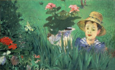 Menino em flores Jacques Hoschedé, 1876 de Édouard Manet