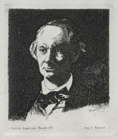 Charles Baudelaire, 1869. de Édouard Manet