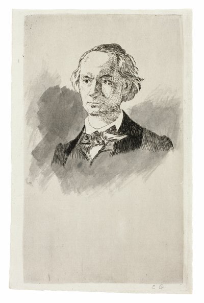 Charles Baudelaire, Full Face III de Édouard Manet