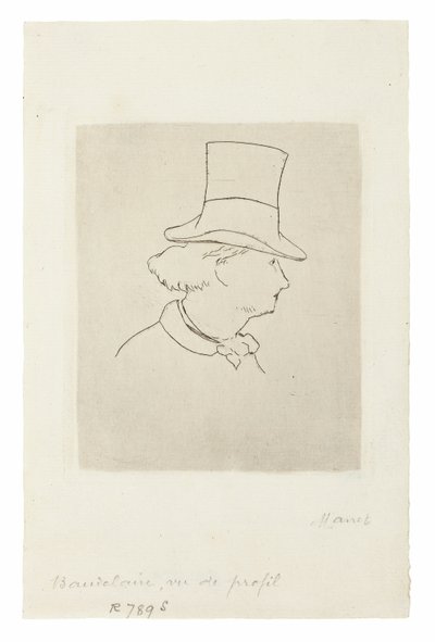 Charles Baudelaire, Em Perfil II de Édouard Manet