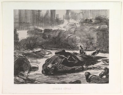 Guerra Civil Guerra Civil, 1871-73, publicada em 1874. de Édouard Manet
