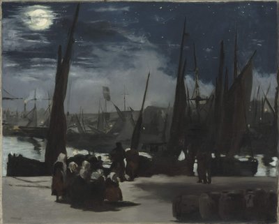 Luar no porto de Boulogne Luar no porto de Boulogne, 1869. de Édouard Manet
