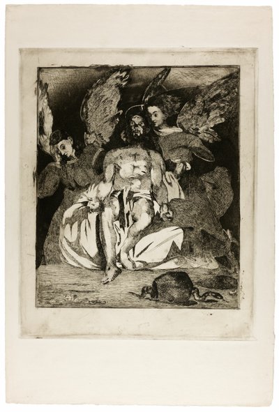 Cristo morto com anjos de Édouard Manet