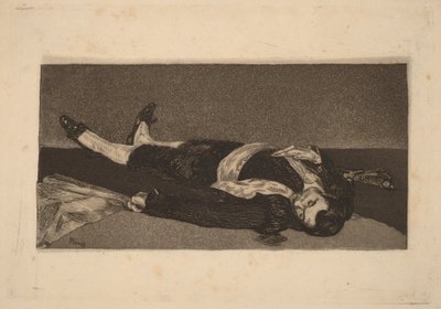Toureiro morto de Édouard Manet