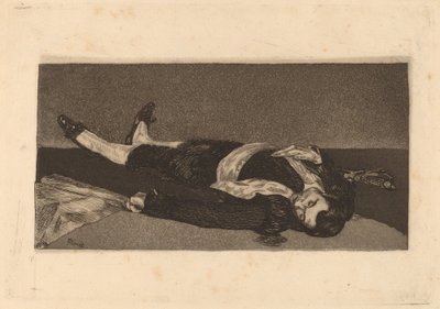Mort toureiro Toreador morto, 1868. de Édouard Manet