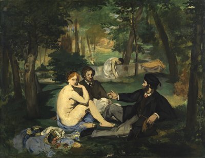 Dejeuner sur lHerbe, 1863 (esboço) (ver também 2310) de Édouard Manet