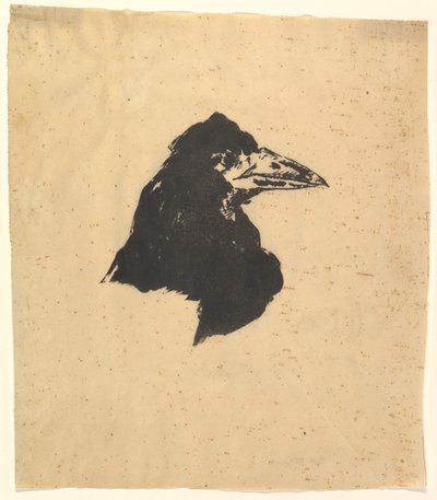 Design para o pôster e capa de The Raven de Edgar Allan Poe, 1875. de Édouard Manet