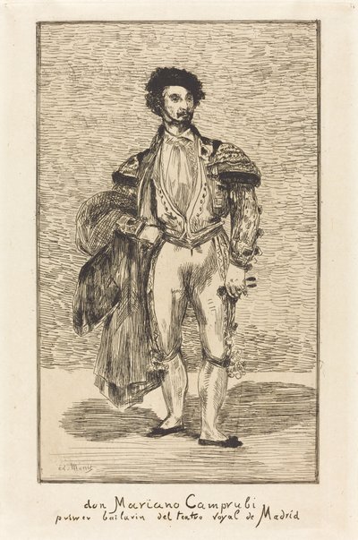 Don Mariano Camprubi (Le Bailarin) de Édouard Manet