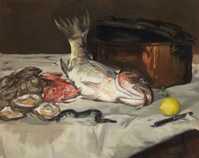 Ainda vida de peixe, 1864. de Édouard Manet