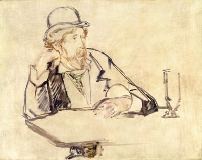 George Moore 1852-1933 no Café, 1878 ou 1879 de Édouard Manet
