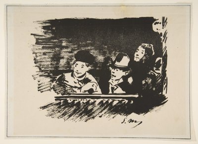 Na Galeria Superior Au Paradis, 1877. de Édouard Manet