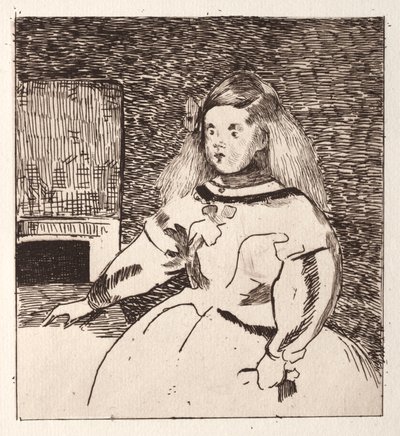 Infanta Margarita, segundo Velázquez de Édouard Manet
