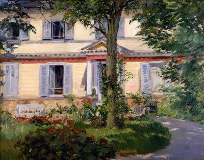 A casa em Rueil de Édouard Manet