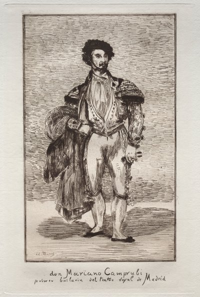 O Bailarino (Don Mariano Camprubi) de Édouard Manet