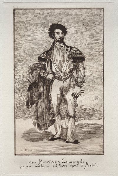 Le Bailarin Don Mariano Camprubi. de Édouard Manet