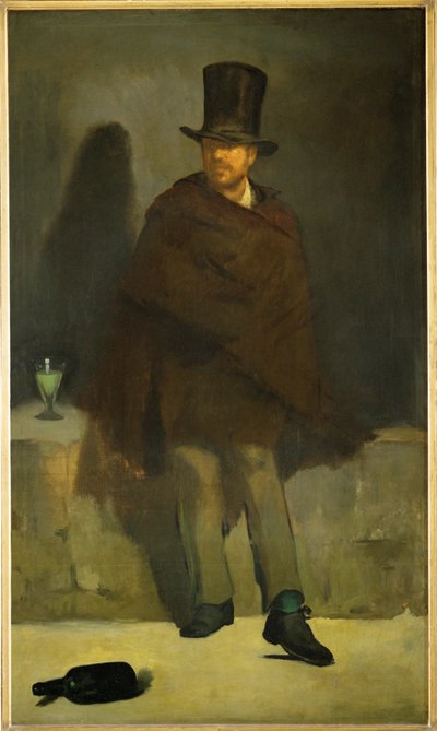 O bebedor de absinto (óleo sobre tela) de Edouard Manet