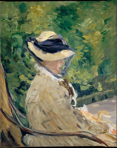 Madame Manet (Suzanne Leenhoff, 1829-1906) em Bellevue de Édouard Manet