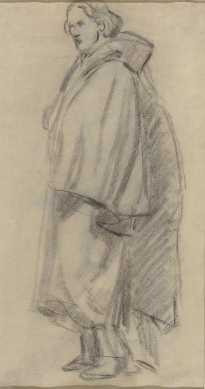 Homem vestindo uma capa [verso] de Édouard Manet