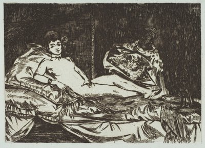 Prato grande Olympia, de janeiro a maio de 1867. de Édouard Manet