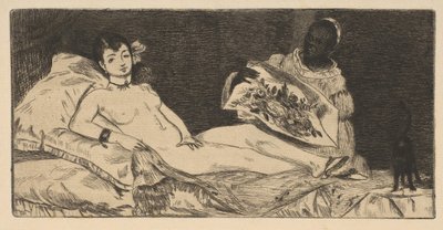 Prato pequeno Olympia, 1867. de Édouard Manet