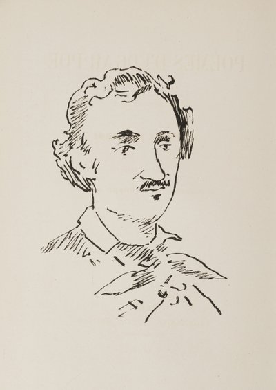 Retrato de Edgar Allan Poe 1809-1849, 1889. de Édouard Manet
