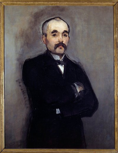 Retrato de Georges Clemenceau (1841-1929) Pintura de Edouard Manet (1832-1883) Sol do século XIX. 0,94 x 0,74 m Paris, musee d