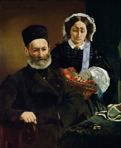 Retrato de Monsieur e Madame Auguste Manet de Édouard Manet