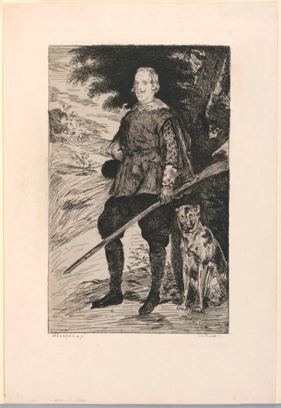 Retrato de Filipe IV, rei da Espanha, depois de Diego Velázquez de Édouard Manet
