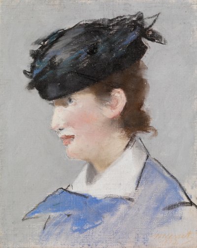 Retrato de uma Senhora, c.1882-83 (pastel sobre tela de linho) de Édouard Manet