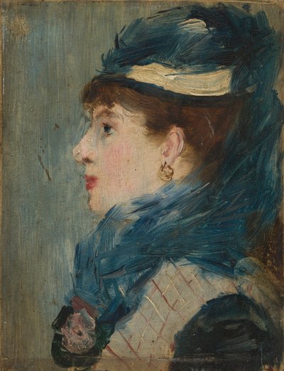 Retrato de uma Senhora, c. 1879 (óleo sobre madeira) de Édouard Manet