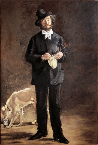 Retrato do poeta, pintor e escultor Gilbert-Marcellin Desboutin (Gilbert Marcelin) de Édouard Manet