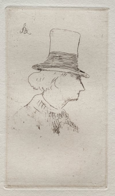 Retrato de perfil de Charles Baudelaire de Édouard Manet