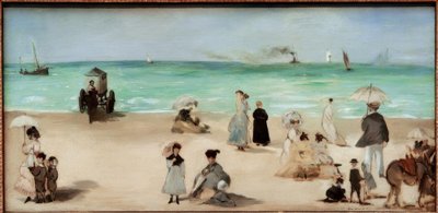 Na praia de Boulognesur-Mer de Édouard Manet