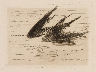 Andorinhas, prato 8 de Le Fleuve de Édouard Manet