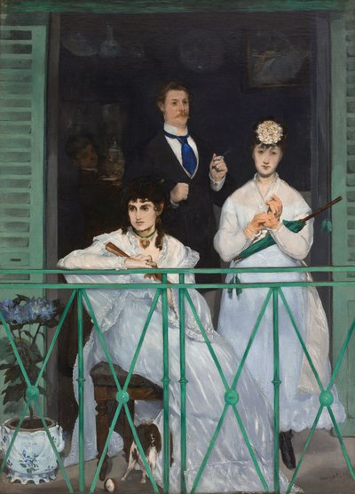 Francês:  Le balcon A varanda de Édouard Manet