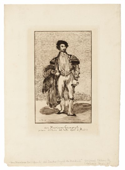O Bailarino (Don Mariano Camprubi) de Édouard Manet