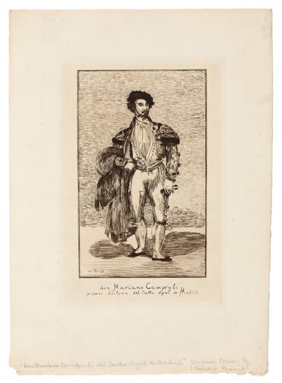 O Bailarino (Don Mariano Camprubi) de Édouard Manet