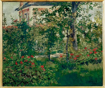 O jardim de Bellevue (óleo sobre tela) de Edouard Manet
