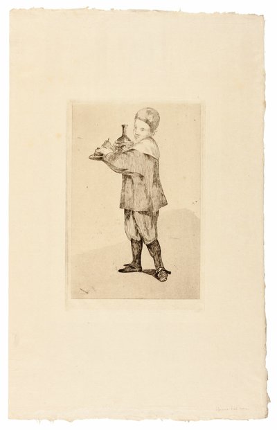 O menino carregando uma bandeja de Édouard Manet
