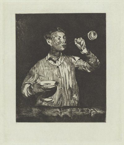 O menino com bolhas de sabão de Édouard Manet