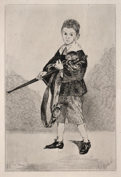 O menino com uma espada de Édouard Manet