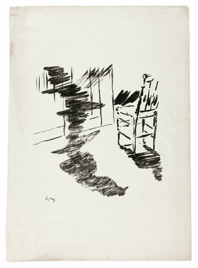 A Cadeira ("Aquela sombra que jaz flutuando no chão..."), de O Corvo (Le Corbeau) de Édouard Manet