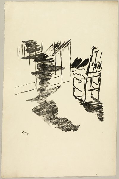 A Cadeira ("Aquela sombra que jaz flutuando no chão..."), de O Corvo (Le Corbeau) de Édouard Manet