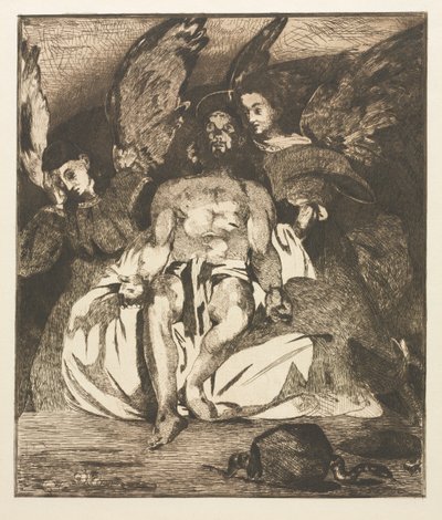 O Cristo morto com anjos, 1866-1867. de Édouard Manet