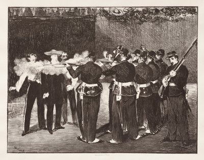 A execução do imperador Maximiliano de Édouard Manet