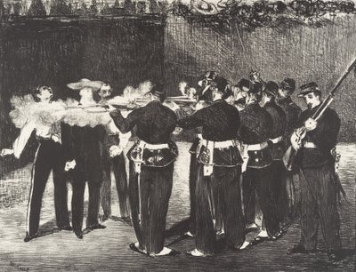 A Execução do Imperador Maximiliano A execução de Maximiliano, 1868. de Édouard Manet