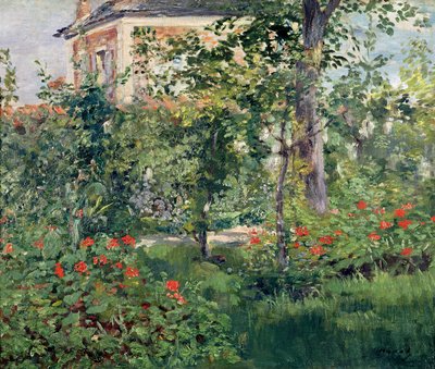 O jardim em Bellevue, 1880 de Édouard Manet